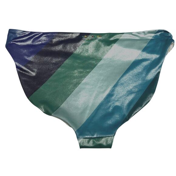 Kurt Geiger London KENSINGTON Multi Shimmer Stripe Bikini bottoms | Sz XL - Picture 15 of 16